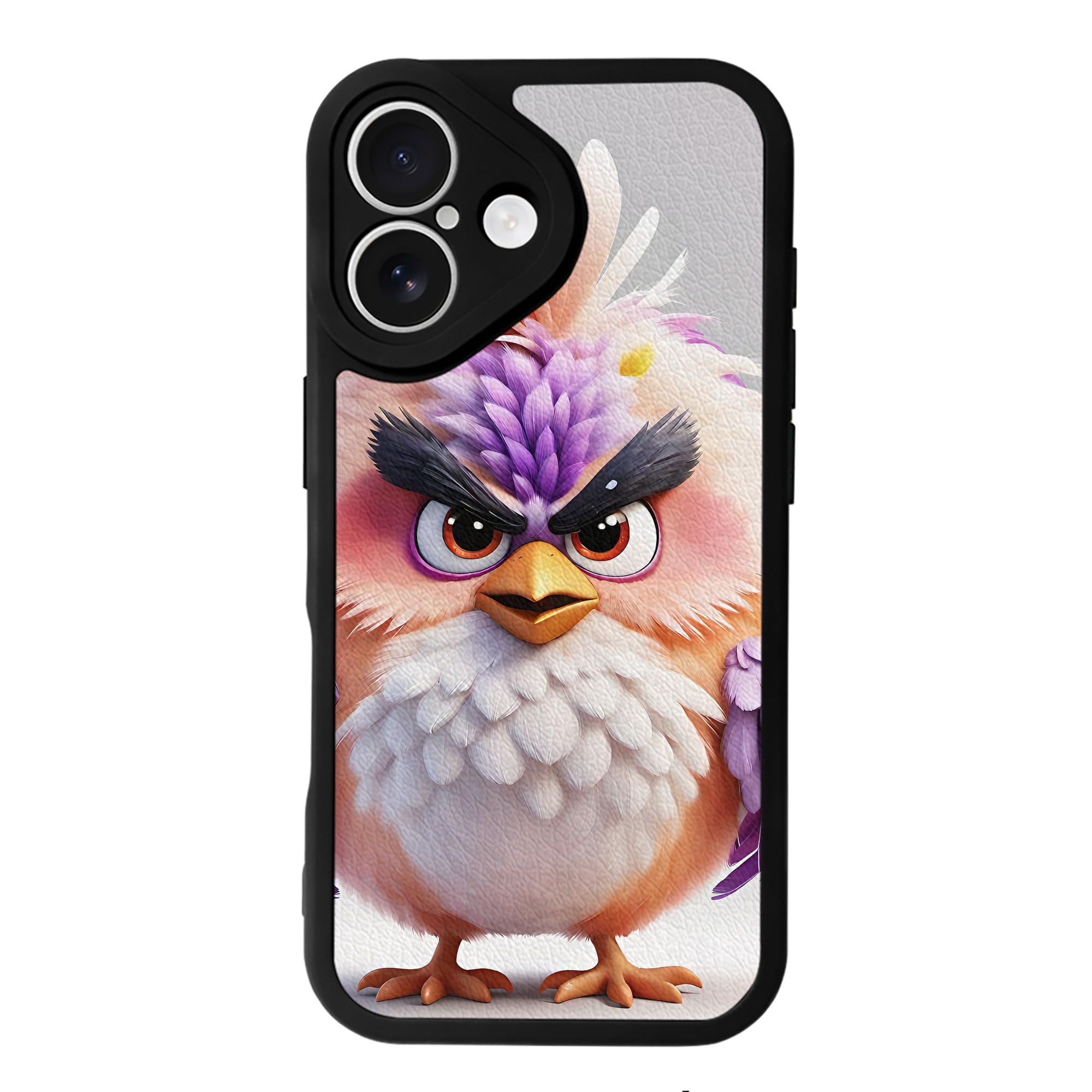 （画像用） Angry Birds アングリーバード 【iPhone 16シリーズ対応】シリコンスマホケース（レザー調） 材質：シリコン